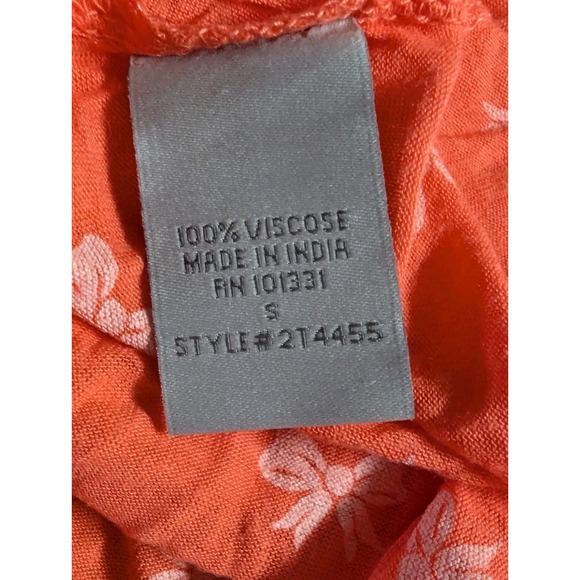 Charlotte Russe Coral Pink Bow Print Mini Dress Small S V-Neck Short Sleeve... - Picture 7 of 11